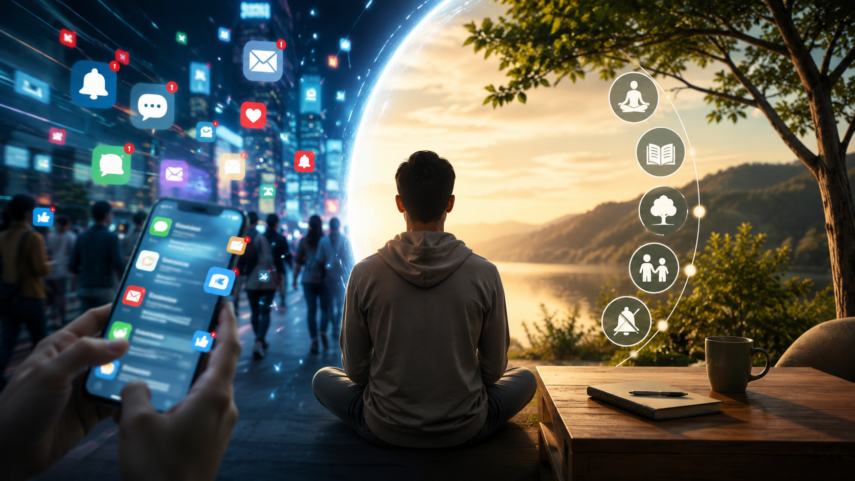 Choosing Balance Digital Noise to Mindful Calm